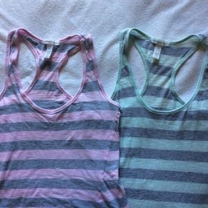 Set of 2! Striped tank set